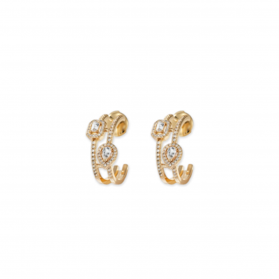 MESSIKA MY TWIN EARRINGS YELLOW GOLD